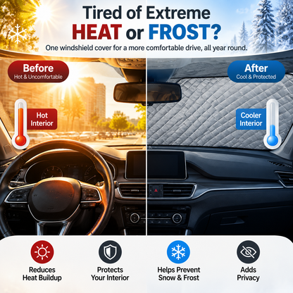 ClearMorning™ Magnetic Windshield Cover