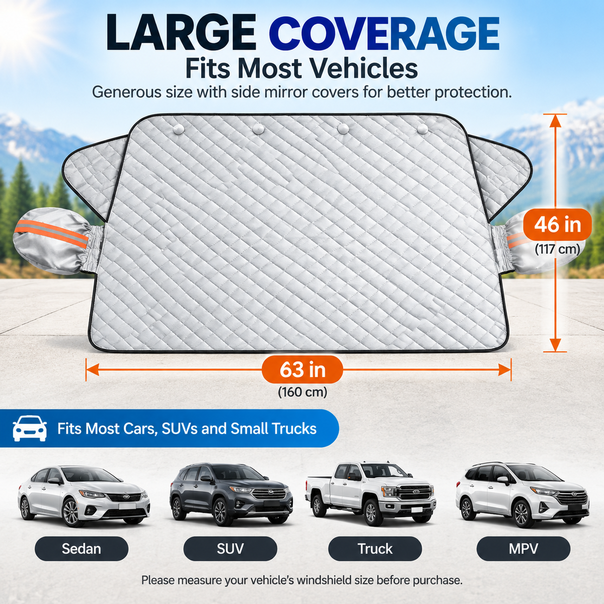 ClearMorning™ Magnetic Windshield Cover