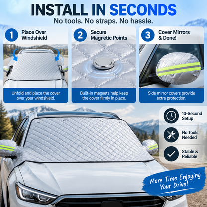 ClearMorning™ Magnetic Windshield Cover