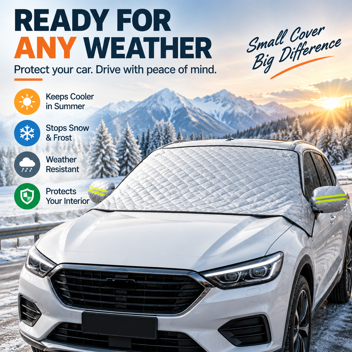 ClearMorning™ Magnetic Windshield Cover